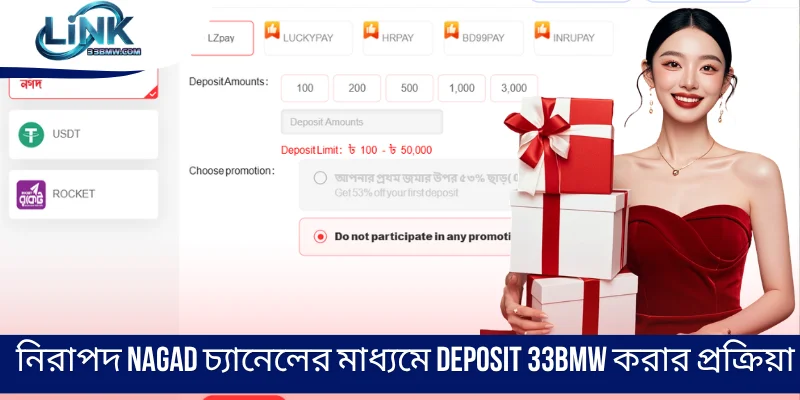 নিরাপদ NAGAD চ্যানেলের মাধ্যমে deposit 33BMW করার প্রক্রিয়া